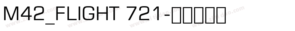 M42_FLIGHT 721字体转换